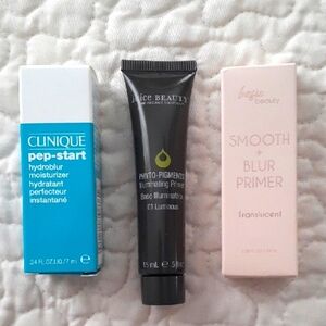 Set of 3 Primers - Clinique Pep-Start and Juice Beauty and Basic Beauty